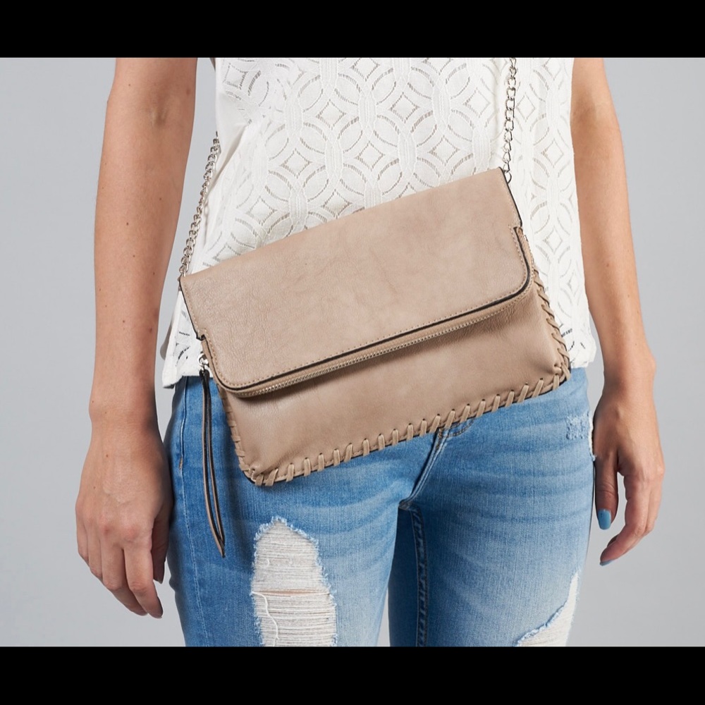 Urban Expressions Maison Whipstitch Trim Crossbody bag